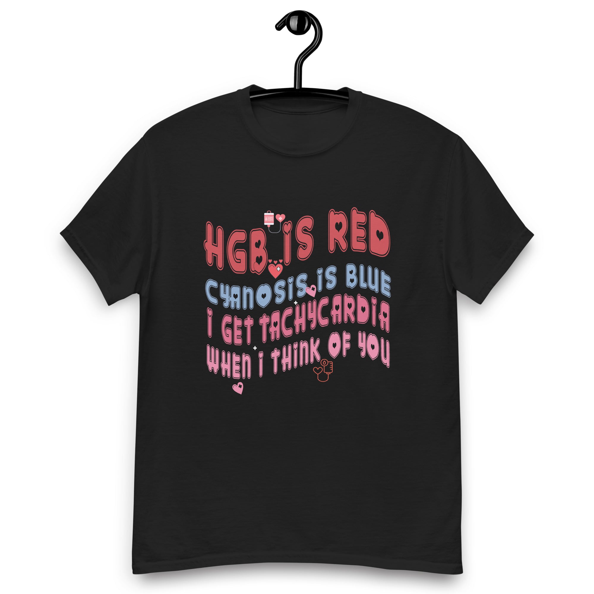 hgb-is-red-i-get-tachycardia-er-nurse-valentine-unisex-classic-tee