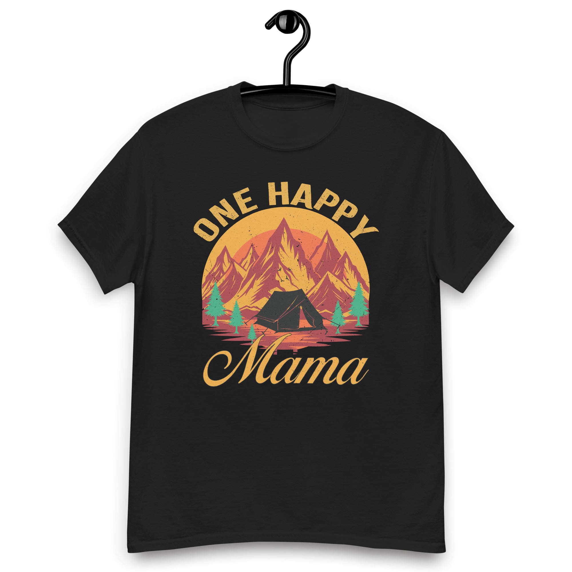 one-happy-mama-happy-camper-matching-family-first-birthday-unisex-classic-tee