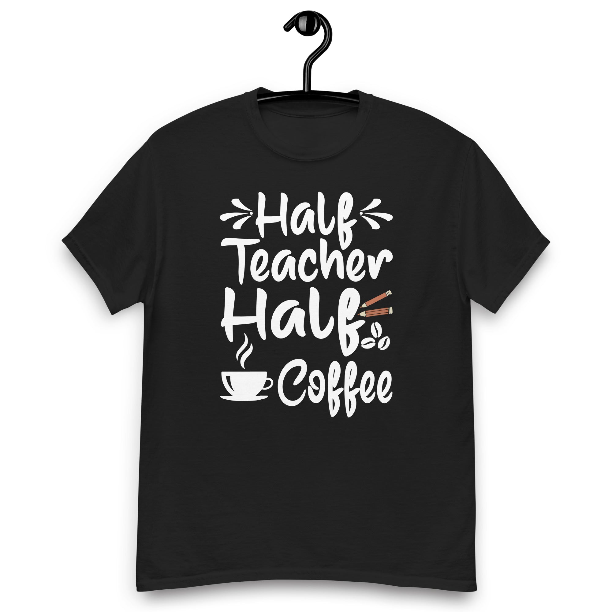 half-coffee-half-teacher-gifts-women-unisex-classic-tee