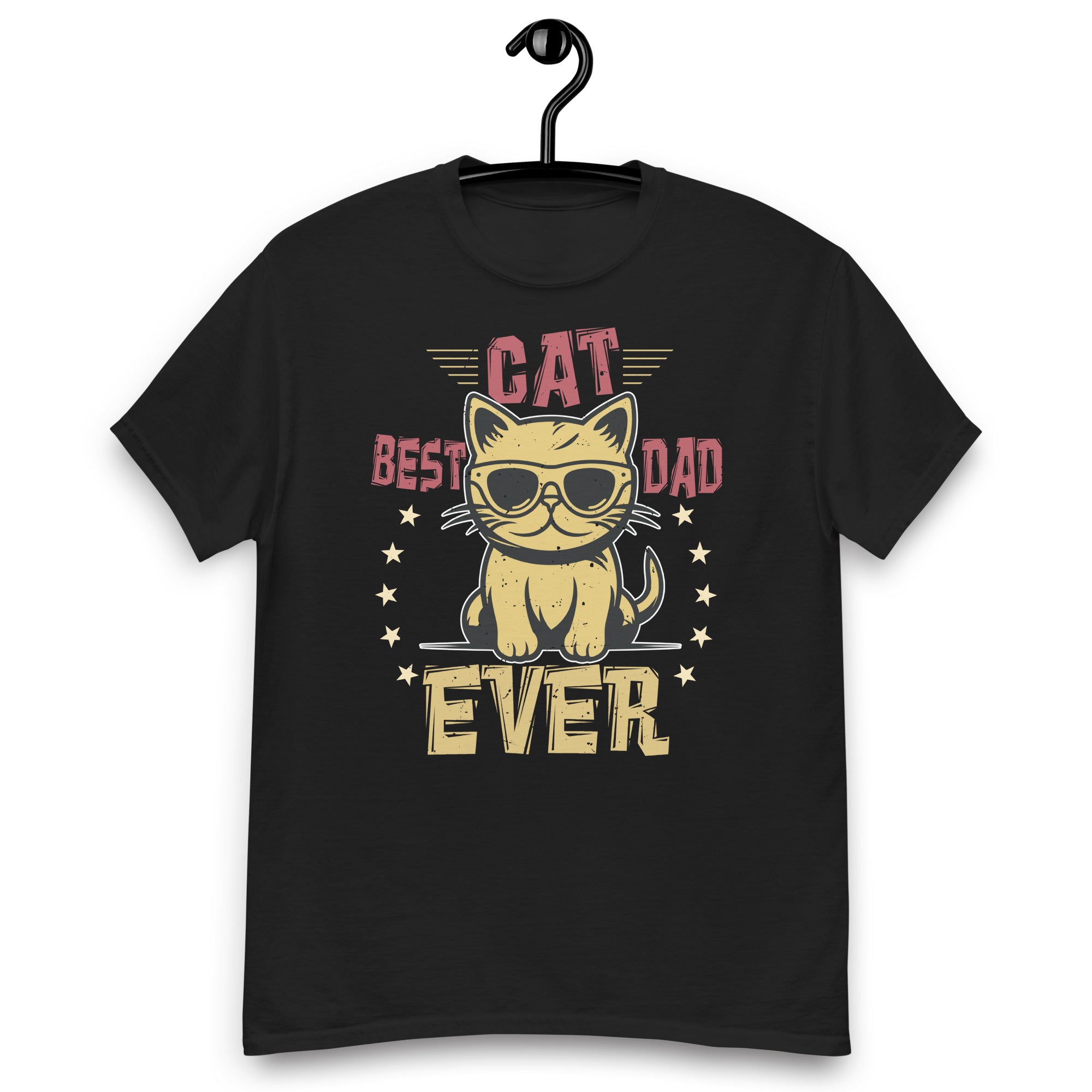 best-cat-dad-ever-funny-vintage-cats-lover-unisex-classic-tee