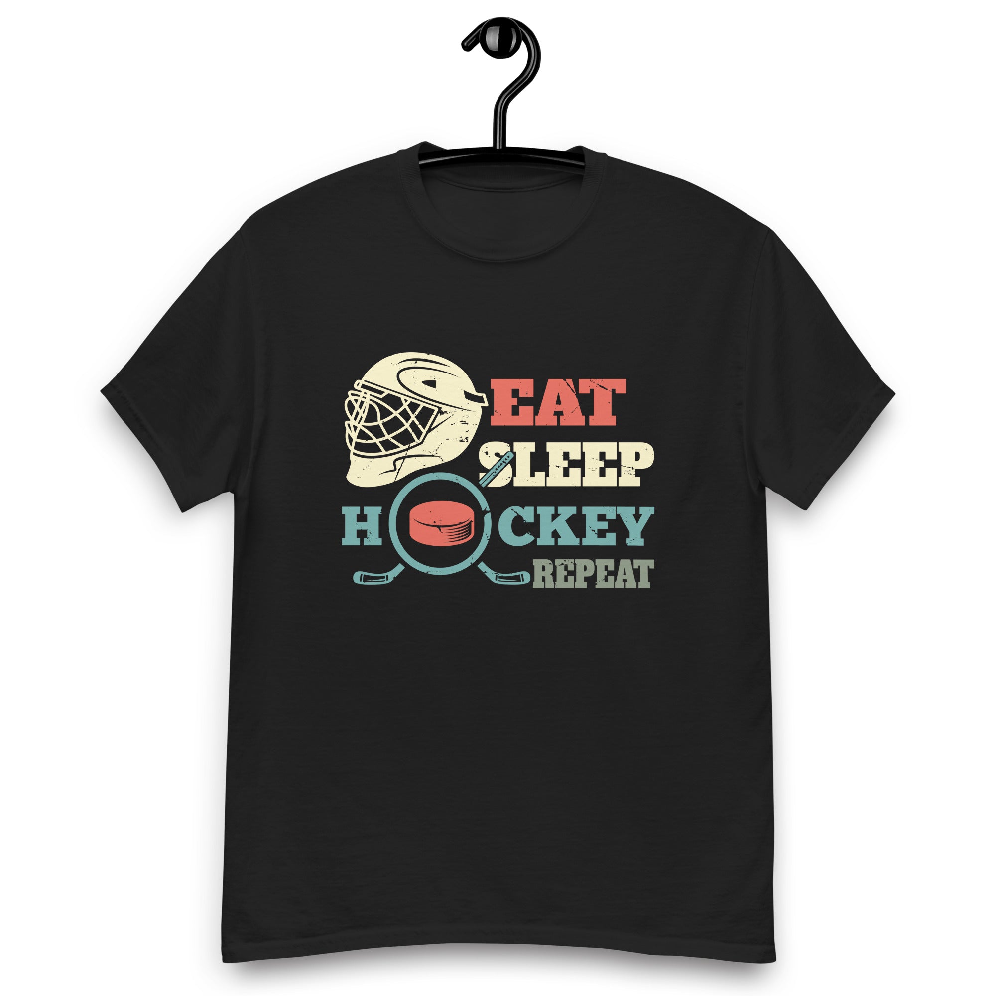 eat-sleep-hockey-repeat-funny-retro-vintage-unisex-classic-tee